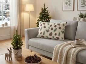 Fata de perna din bumbac PINE CONES 50x70 cm, colorat