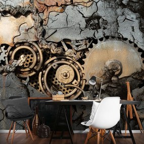 Fototapet - Roata zimbată în piatră (152,5x104 cm)