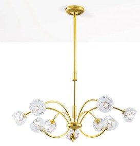 Lustra reglabila design modern de lux Maderno 9L aurie