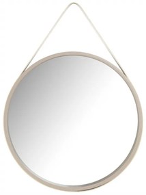 Oglinda rotunda cu rama din MDF/poliuretan alba Ultima, 3,5-7,5cm (L / D) x 49,5cm (W) x 49,5cm (H)