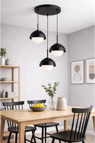 BRILAGI - Lustră suspendată pe cablu COSMO 3xE27/60W/230V neagră