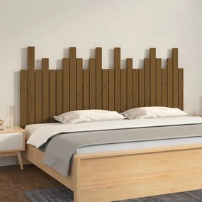 824811 vidaXL Tăblie de pat pentru perete, maro miere, 166x3x80 cm, lemn pin