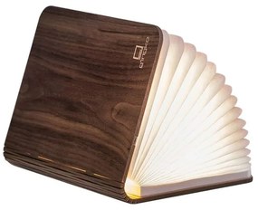Veioză maro LED cu abajur textil (înălțime 2,5 cm) Booklight – Gingko