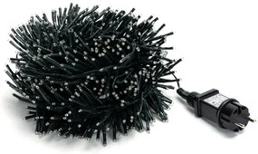 Aigostar - Ghirlandă LED de exterior pentru Crăciun, 600 LED, 8 moduri, 18 m, IP44, alb rece