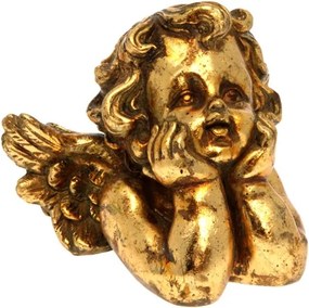 Decoratiune de masa, ingeras decorativ, din rasina, Thinking