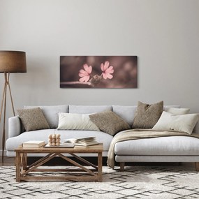Tablou cu floare roz (120x50 cm)