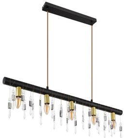 Lustra suspendata design modern Kira I negru