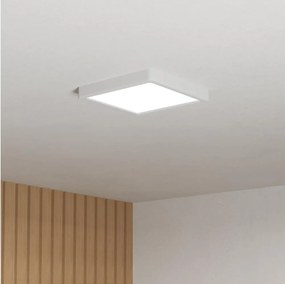 Eglo 901336 - Plafonieră LED FUEVA pentru baie, 10,5 W, 230 V, 22 x 22 cm, IP44, albă