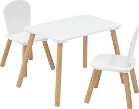 Măsuță și două scăunele pentru copii ALEX