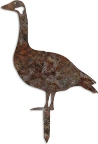 Decoratiune gradina GOOSE A-01, maro, metal, 44x49 cm