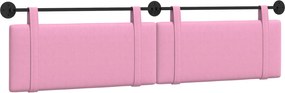 vidaXL Cap de pat suspendat Pe perete Roz 210 x 55 x 5 cm țesătură