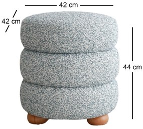 Taburete Beid W (albastru + gri). 1087820