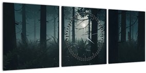 Tablou - Ferigi în lumina lunii (cu ceas) (90x30 cm)