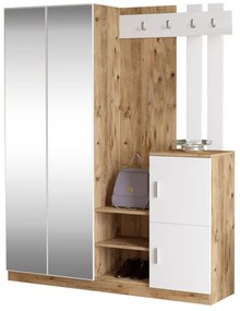 Set Mobilier Hol Darkos Stejar Sonoma-Alb