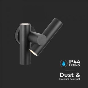 LED Aplica de perete exterior 2xLED/3W/230V 4000K IP44 negru