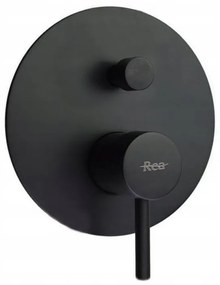 Set baterie pentru dus Lungo negru mat