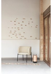 Fotoliu din imitație de piele alb Mogi - Teulat