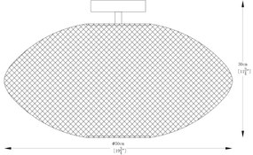 Lustră aplicată Zuma Line A8193-MBK ORION 1xE27/40W/230V negru