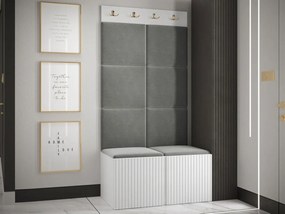 Mobilier hol Tewarota Slim IV (Alb + Gri) . 1104848