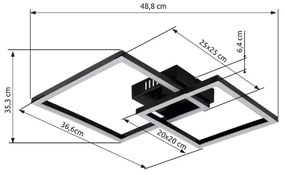 Plafonieră LED Globo 672842 TYLER LED/20W/230V
