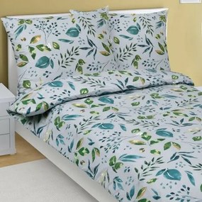 Lenjerie de pat din bumbac Bellatex Lupin verde ,140 x 220 cm, 70 x 90 cm, 140 x 220 cm, 70 x 90 cm