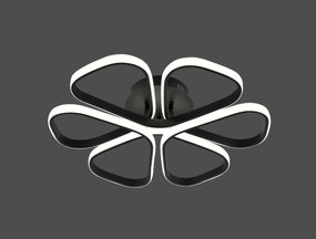 Lustra LED Model R9178/1, cu Telecomandă – 3 Tipuri de Lumină, Intensitate Reglabilă, 74W, Negru