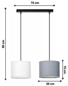 Lustră pe cablu TUZ 2xE27/60W/230V