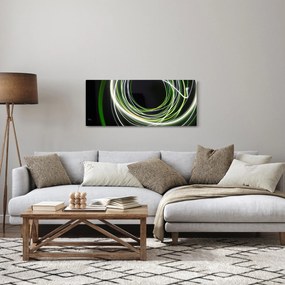 Obraz cu linii verzi (120x50 cm)