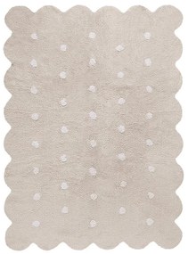 Covor pentru copii bej lavabil/țesut manual din bumbac 120x160 cm Biscuit Beige – Lorena Canals