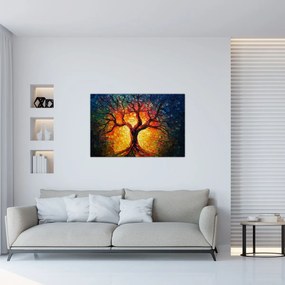 Tablou - Arborele vieții în mozaic (90x60 cm)