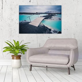 Tablou cu pod din lemn (90x60 cm)