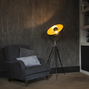 Lampă de podea industrială trepied negru - Magna 50 Eglip