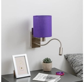 Lampă LED de perete Brilagi NUBILA 1xE27/25W/230V + LED/3W crom mat/mov