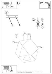 Spot în culoare naturală 12x12 cm Vige – Sollux