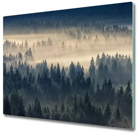 Tocator din sticla pădure de ceață
