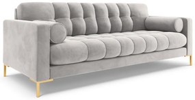 Canapea Bali 3 locuri velvet/picioare gold L177 cm