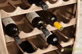 Raft pentru sticle- Bar design colonial Chateau 80cm natur
