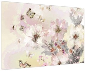 Tablou - Flori,pictură (90x60 cm)