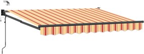 vidaXL Cort electric retractabil Multicolour 3,5 x 2 m