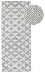 Covor de exterior NORTHRUGS Karo, 80 x 200 cm, gri