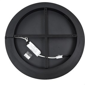 Plafonieră de design neagră cu alb, incl. LED, cu 3 trepte de intensitate luminoasă - Xavi