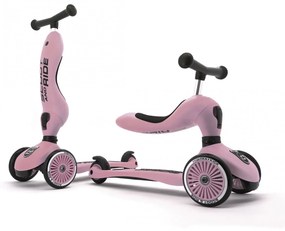 Trotineta copii cu sezut, transformabila 2in1, HighwayKick 1 Rose, 1-5 ani, pana la 50 kg, Scoot  Ride