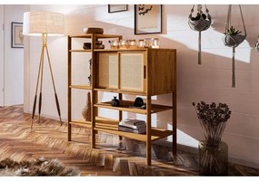 Bibliotecă din lemn de stejar 120x123 cm Pola - The Beds