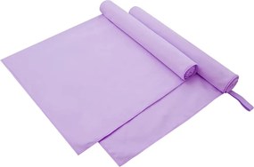 vidaXL Prosoape Sport 2 pcs Violet 180 x 90 cm Poliester și poliamidă