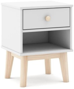 Noptieră de copii albă Esteban – Marckeric