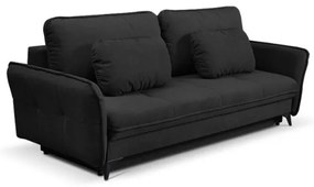 Canapea extensibila 3 locuri negru Largo