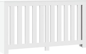 vidaXL Mască pentru calorifer, alb, 149x20x82 cm, lemn prelucrat