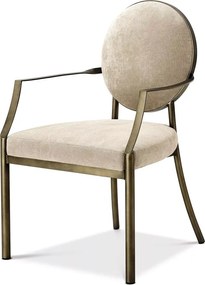 Scaun cu brate elegant, tapitat cu catifea, LUX Scribe 110807 HZ