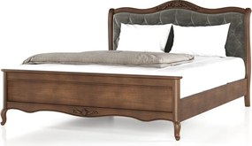 Pat lemn masiv Seraphia I 140/160/180/200 x 200 cm - 200x200, Vanilla