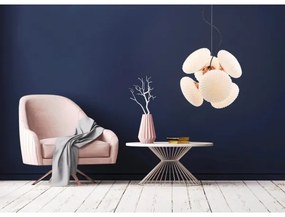 Lustră pe cablu STELLAR 6xG9/4W/230V roz auriu Klausen 106002